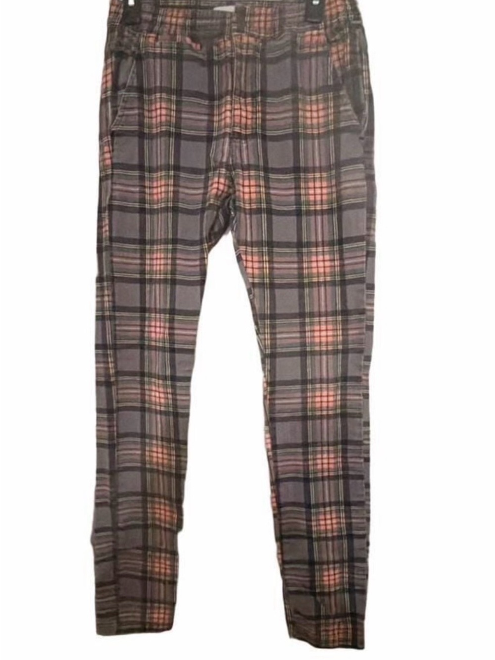Urban Outfitters Women Plaid Pants with Pink Accents